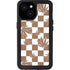 Marijuana Brown Checkered iPhone 13 Mini Waterproof Case