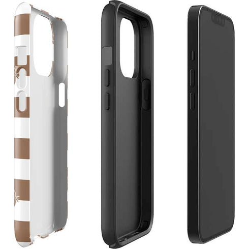 Marijuana Brown Checkered iPhone 13 Pro Max Impact Case