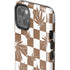Marijuana Brown Checkered iPhone 15 Impact Case