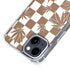 Marijuana Brown Checkered iPhone 15 Plus MagSafe Case
