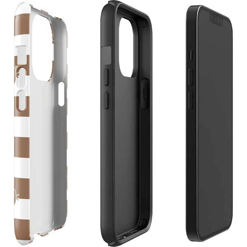 Marijuana Brown Checkered iPhone 14 Pro Impact Case