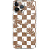 Marijuana Brown Checkered iPhone 14 Pro Max Skin