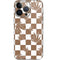 Marijuana Brown Checkered iPhone 14 Pro Skin