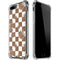 Marijuana Brown Checkered iPhone 7/8 Plus Clear Case