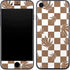 Marijuana Brown Checkered iPhone SE (2nd & 3rd Gen) Skin