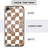 Marijuana Brown Checkered iPhone SE (2nd & 3rd Gen) Skin