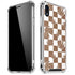 Marijuana Brown Checkered iPhone XR Clear Case