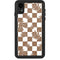Marijuana Brown Checkered iPhone XR Waterproof Case