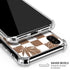 Marijuana Brown Checkered iPhone XS Max Clear Case