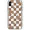Marijuana Brown Checkered iPhone XS Skin
