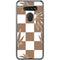 Marijuana Brown Checkered LG K51/Q51 Clear Case