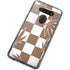 Marijuana Brown Checkered LG K51/Q51 Clear Case