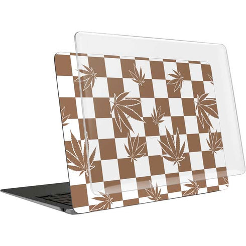 Marijuana Brown Checkered MacBook Air 13in (2020) Case plus Skin