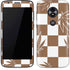 Marijuana Brown Checkered Moto E5 Play Skin