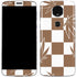 Marijuana Brown Checkered Moto E5 Plus Skin