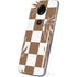 Marijuana Brown Checkered Moto E5 Plus Skin