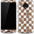 Marijuana Brown Checkered Moto G6 Skin