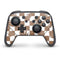 Marijuana Brown Checkered Nintendo Switch Pro Controller Skin