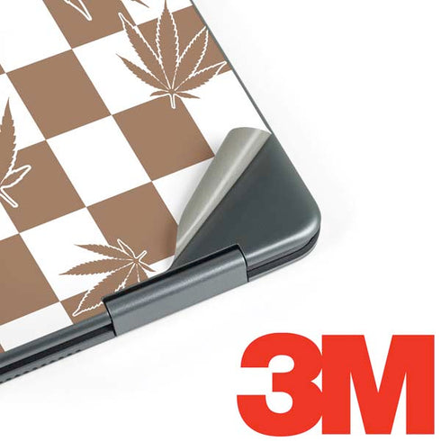 Marijuana Brown Checkered Notebook 9 Pro 13in (2017) Skin