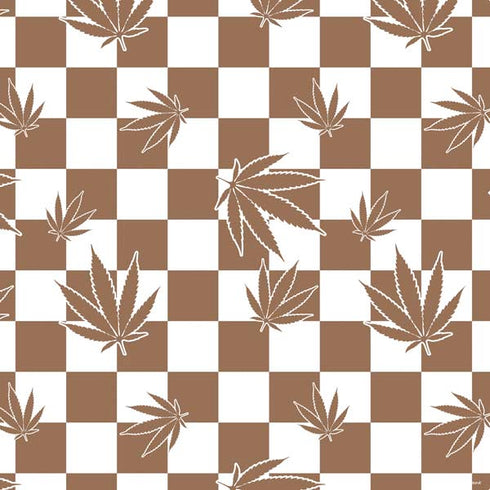 Marijuana Brown Checkered PS4 Slim Skin