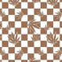 Marijuana Brown Checkered PS4 Slim Skin