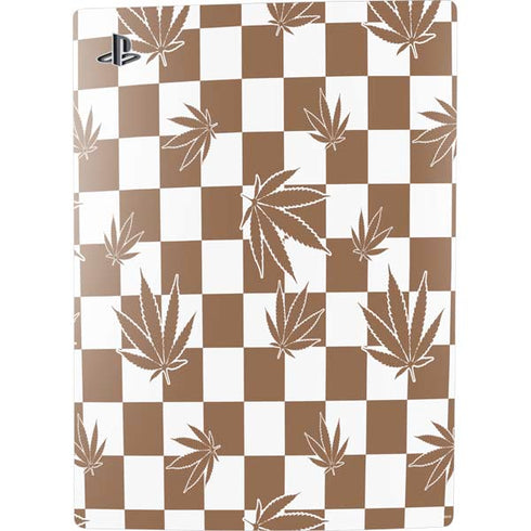 Marijuana Brown Checkered PS5 Bundle Skin