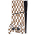Marijuana Brown Checkered PS5 Slim Digital Edition Console Skin