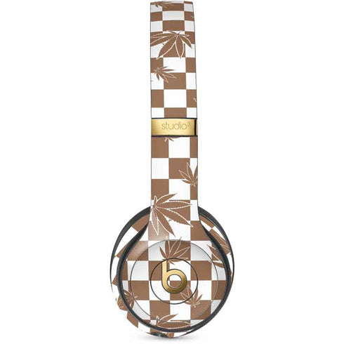 Marijuana Brown Checkered Studio Wireless 3 Skin