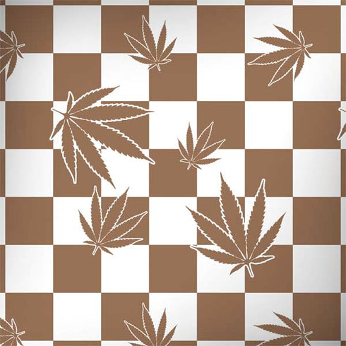 Marijuana Brown Checkered Surface Book 2 13.5in Skin