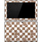 Marijuana Brown Checkered Surface Pro Tablet Skin