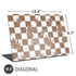 Marijuana Brown Checkered Universal Laptop 16.6in (13.4 x 9.7in) Skin