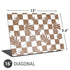 Marijuana Brown Checkered Universal Laptop 16in (13 x 9.4in) Skin