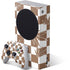 Marijuana Brown Checkered Xbox Series S Skins