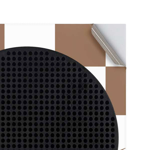 Marijuana Brown Checkered Xbox Series S Console Skin