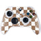 Marijuana Brown Checkered Xbox Series S Controller Skin