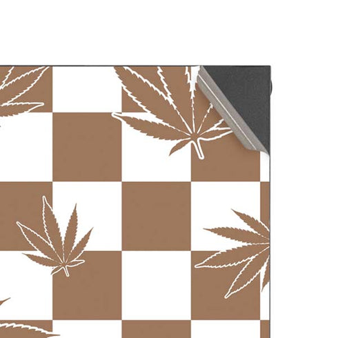 Marijuana Brown Checkered Xbox Series X Console Skin