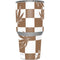 Marijuana Brown Checkered Yeti 30oz Rambler Tumbler Skin