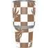Marijuana Brown Checkered Yeti 30oz Rambler Tumbler Skin