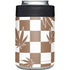 Marijuana Brown Checkered Yeti Colster Can Insulator Skin