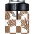 Marijuana Brown Checkered Yeti Colster Can Insulator Skin