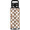 Marijuana Brown Checkered YETI Rambler 36oz Bottle Skin