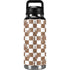 Marijuana Brown Checkered YETI Rambler 36oz Bottle Skin