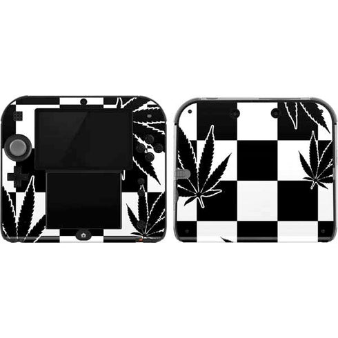 Marijuana Checkered Nintendo 2DS Skin