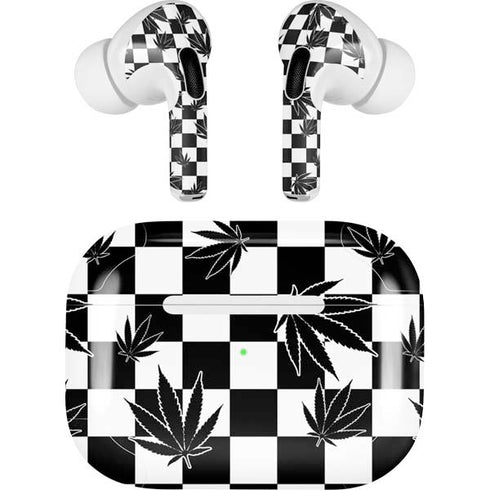 Marijuana Checkered AirPods Pro 2nd Gen Skin