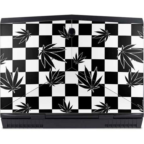 Marijuana Checkered Dell Alienware Skin