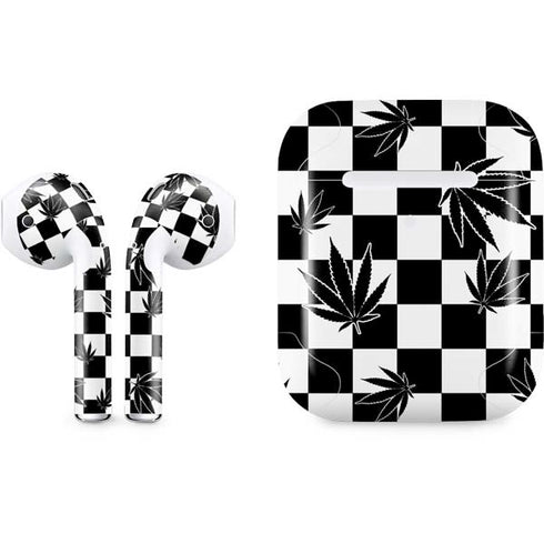 Marijuana Checkered Apple AirPods 2 Skin