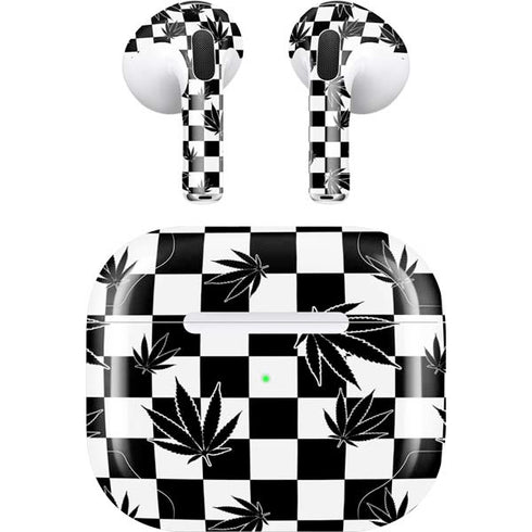Marijuana Checkered Apple AirPods (3rd Gen 2021) Skin