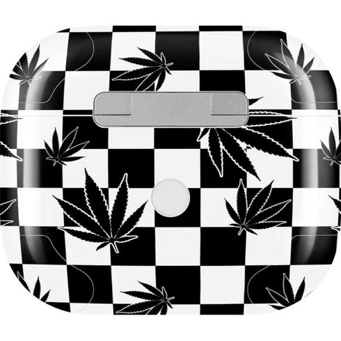 Marijuana Checkered Apple AirPods (3rd Gen 2021) Skin