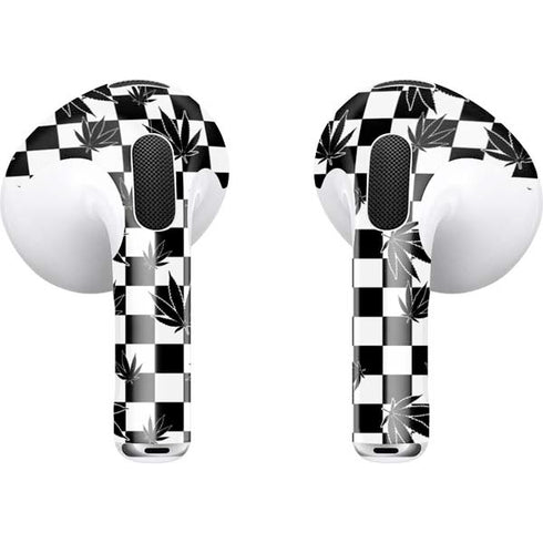 Marijuana Checkered Apple AirPods (3rd Gen 2021) Skin