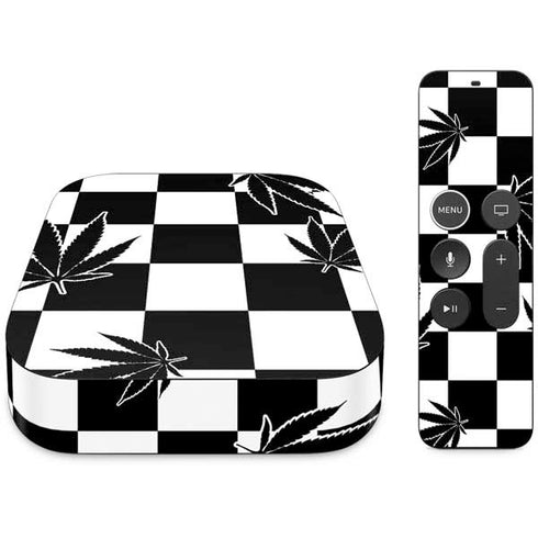 Marijuana Checkered Apple TV Skin